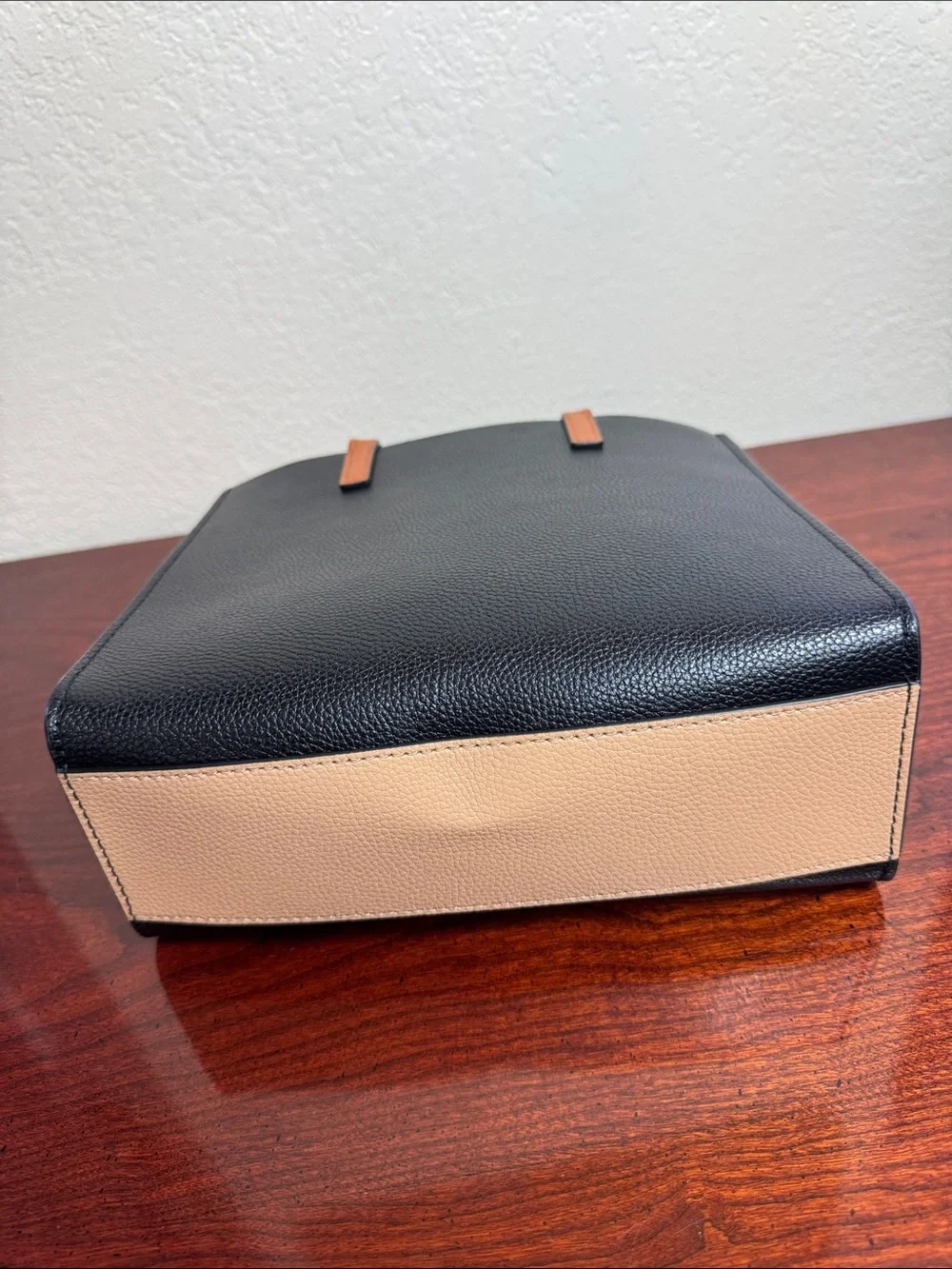 Marc Jacobs Black, White & Tan Colorblock Satchel